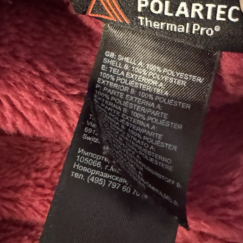 The‎ North Face Women's Thermal Full Zip Jacket, Medium, Berry & Gray, Polartec - Picture 7 of 8